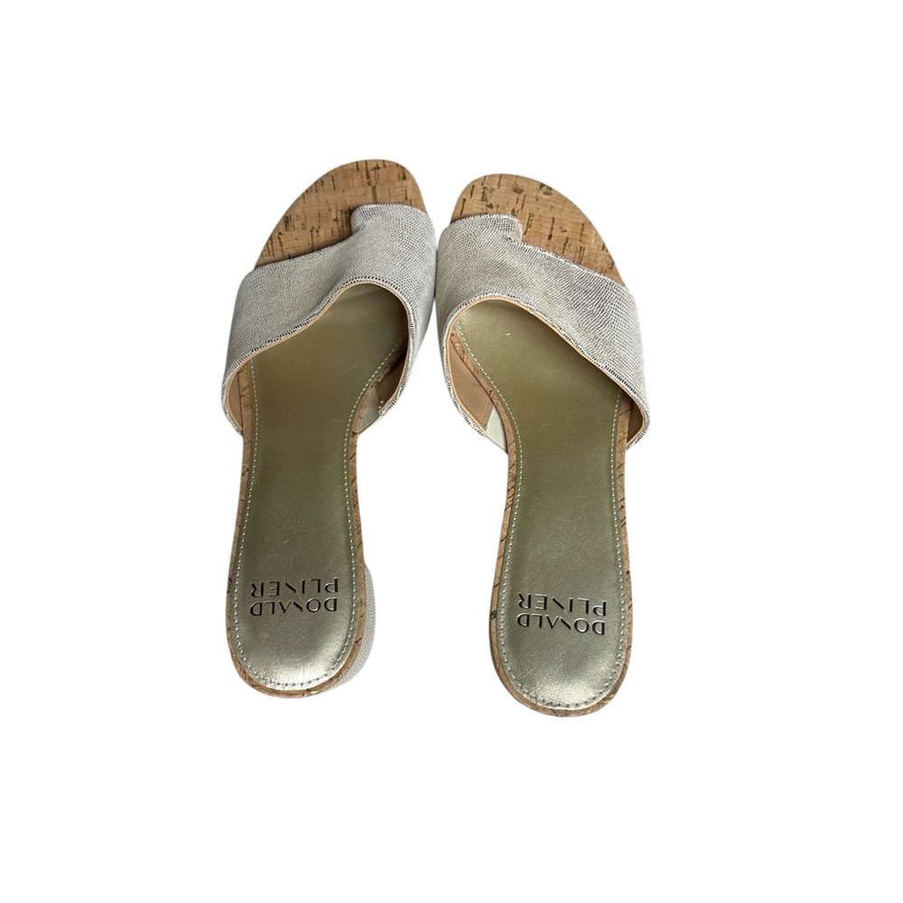 Donald J. Pliner Silver Sandals - Picture 6 of 8